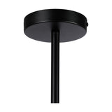 Baymont E27 Semi Flush Ceiling Light 12cm - Satin Black