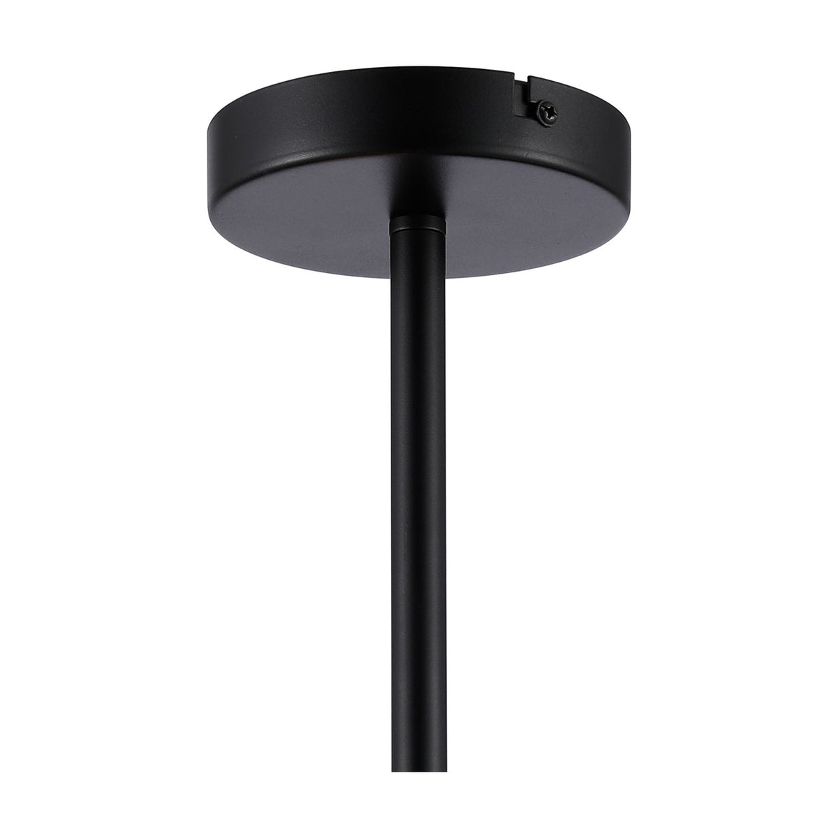 Baymont 3 Light E27 Semi Flush Ceiling Light 25cm - Satin Black