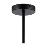 Baymont 3 Light E27 Semi Flush Ceiling Light 25cm - Satin Black