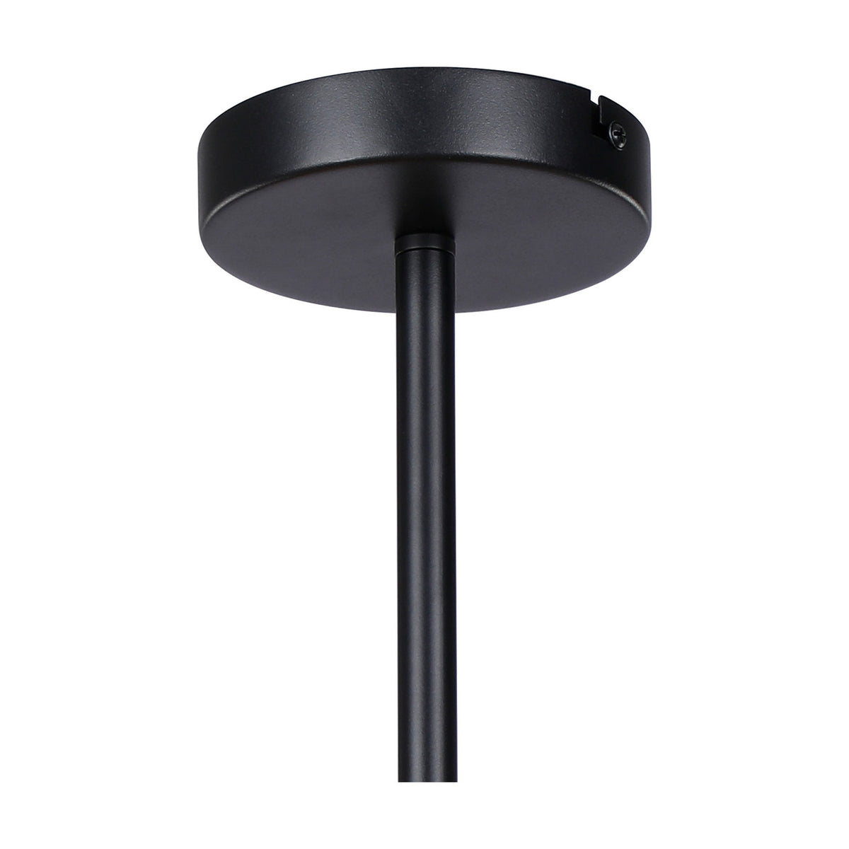 Baymont 5 Light E27 Semi Flush Ceiling Light 28cm - Satin Black