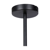 Baymont 5 Light E27 Semi Flush Ceiling Light 28cm - Satin Black