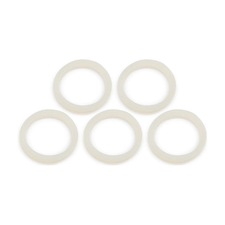 Additions Washer 42mm Wide 5mm High, pack of five white rubber rings with a flat, round profile, shown on a plain white background.
