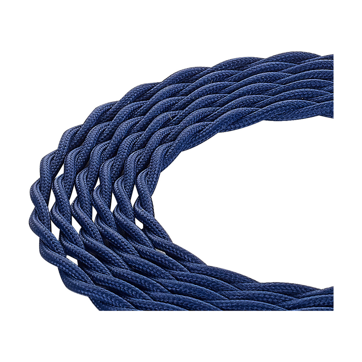 Cavo Braided Twisted Copper Cable 2 Core 0.75mm - Dark Blue