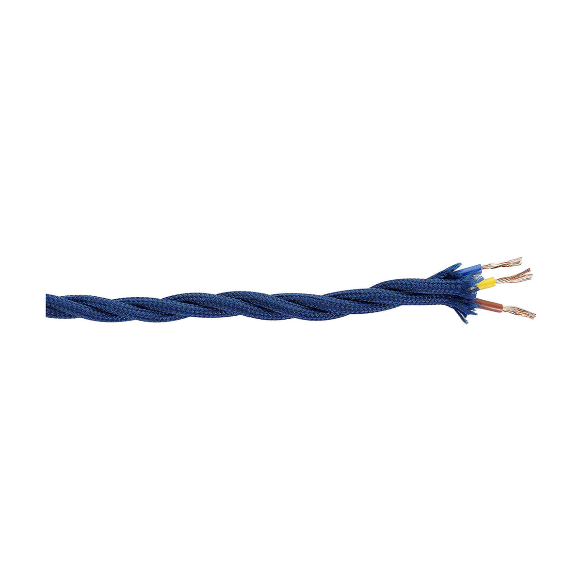 Cavo Braided Twisted Copper Cable 3 Core 0.75mm - Dark Blue