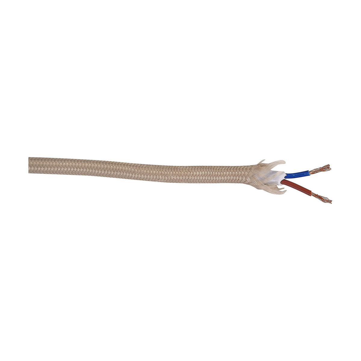 Cavo Braided Copper Cable 2 Core 0.75mm - Ivory