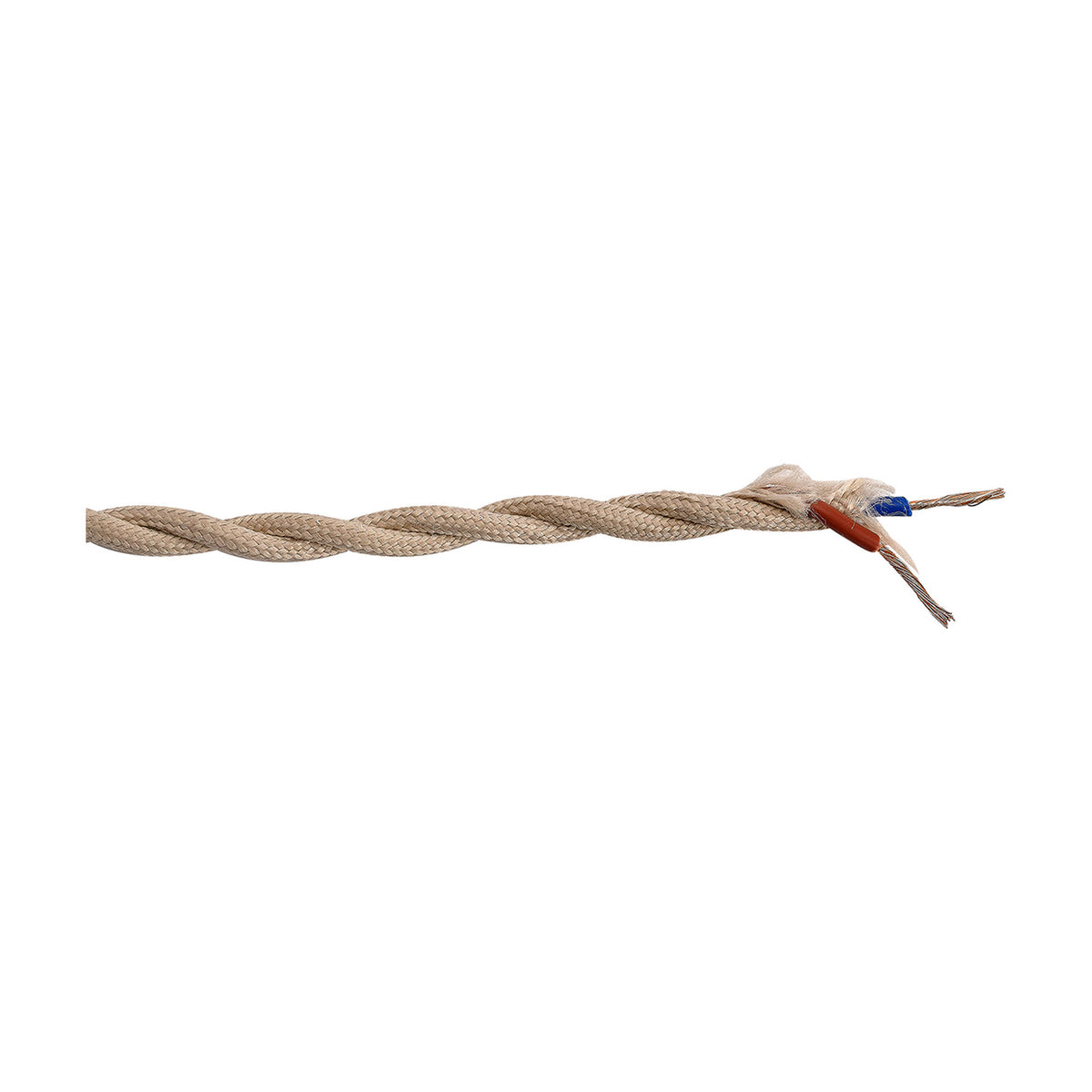 Cavo Braided Twisted Copper Cable 2 Core 0.75mm - Ivory