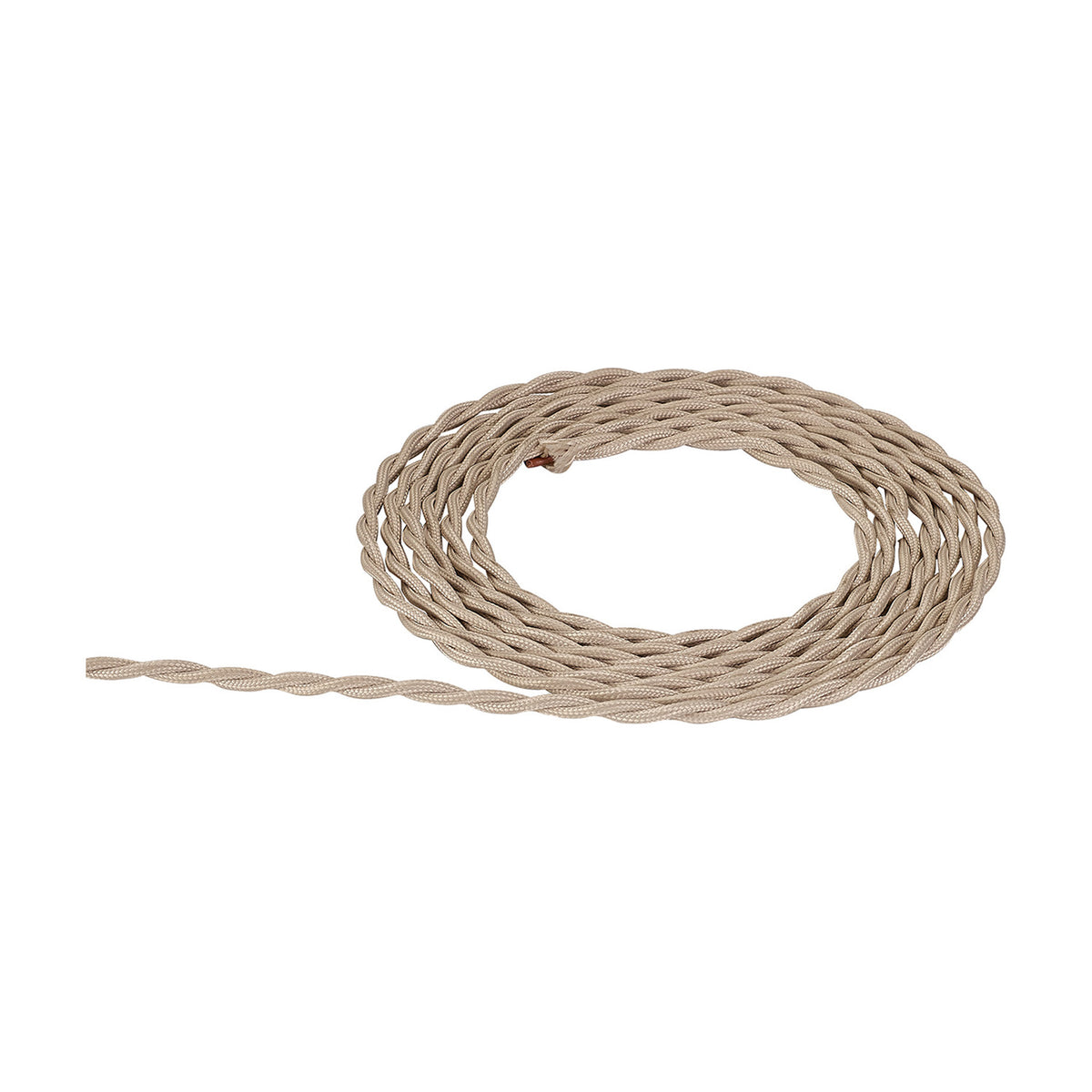Cavo Braided Twisted Copper Cable 2 Core 0.75mm - Ivory