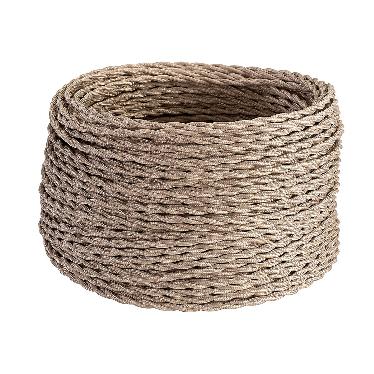 Cavo Braided Twisted Copper Cable 2 Core 0.75mm - Ivory