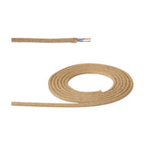 Cavo Braided Copper Cable 2 Core 0.75mm - Jute Brown