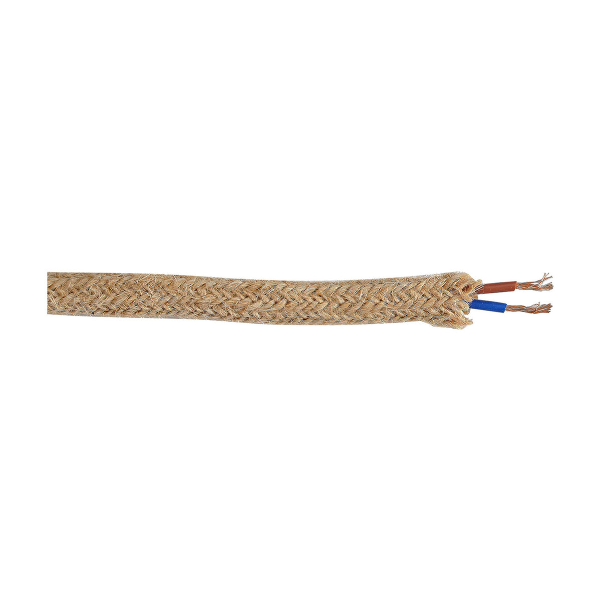 Cavo Braided Copper Cable 2 Core 0.75mm - Jute Brown