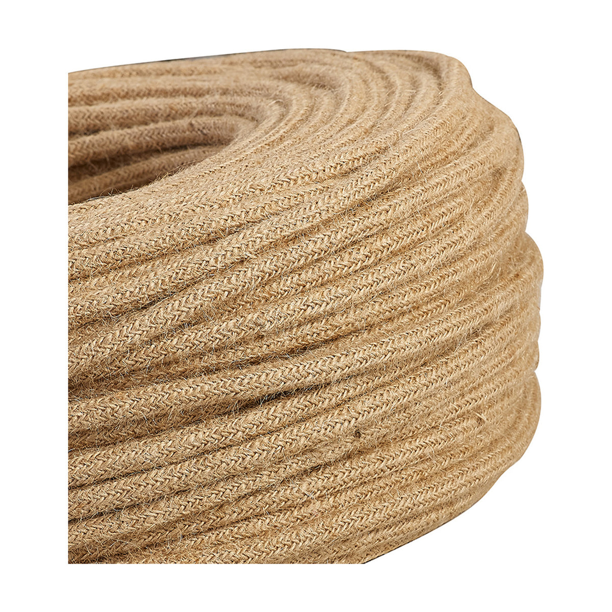 Cavo Braided Copper Cable 2 Core 0.75mm - Jute Brown