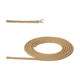 Cavo Braided Copper Cable 3 Core 0.75mm - Jute Brown