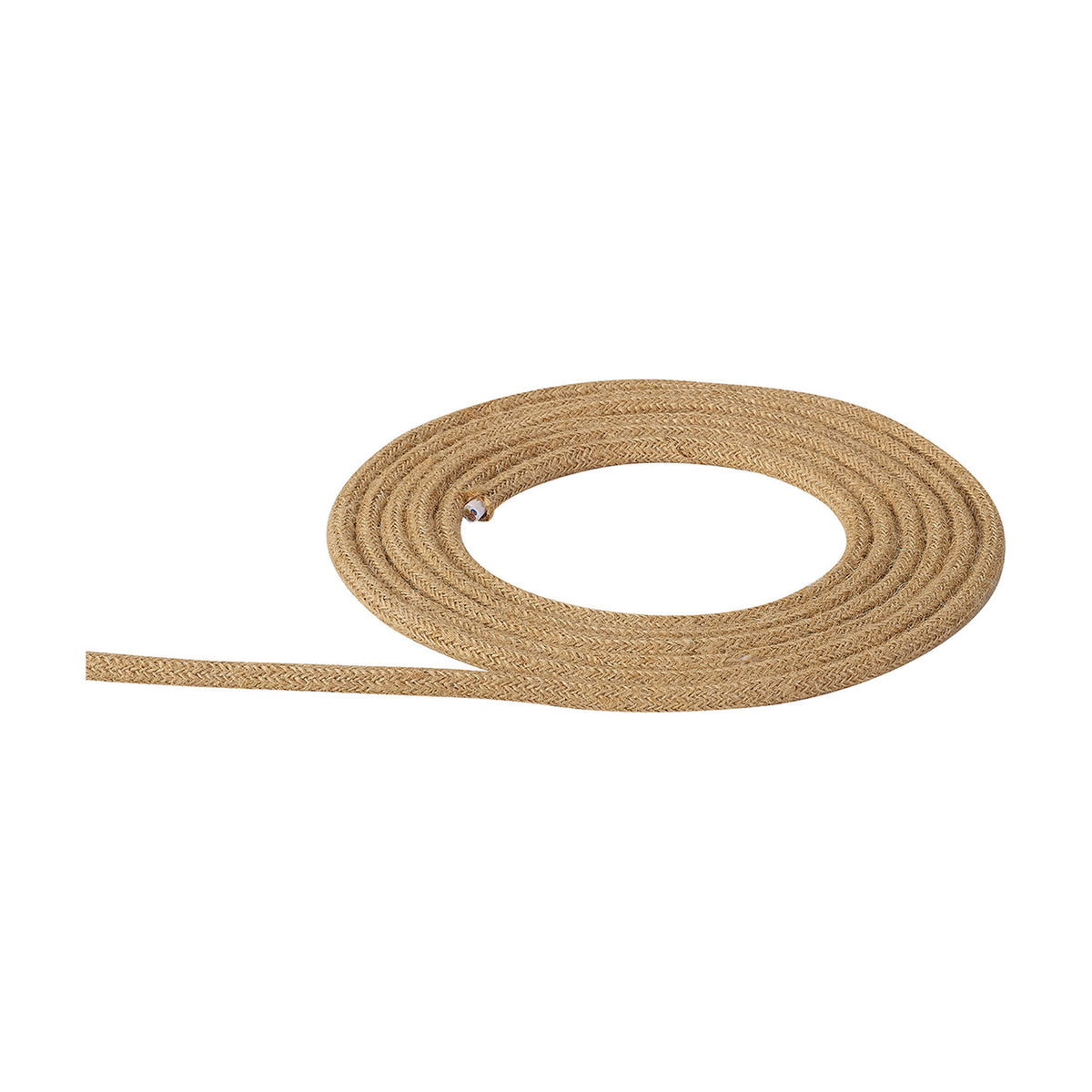 Cavo Braided Copper Cable 3 Core 0.75mm - Jute Brown