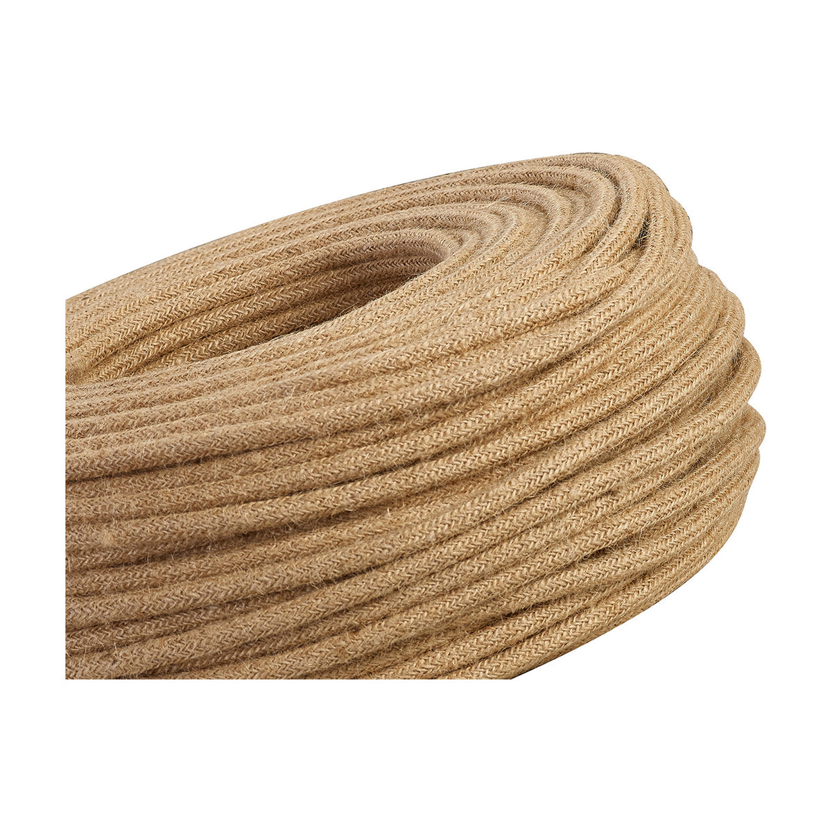 Cavo Braided Copper Cable 3 Core 0.75mm - Jute Brown