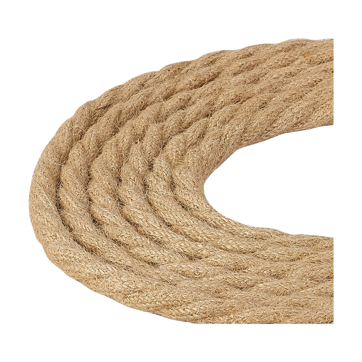 Cavo Braided Twisted Copper Cable 3 Core 0.75mm - Jute Brown