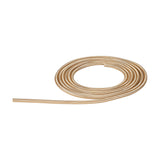Cavo Braided Copper Cable, a 3 core 0.75mm fabric-covered flex in gold, coiled in loose loops with one end extending straight on a plain white background.