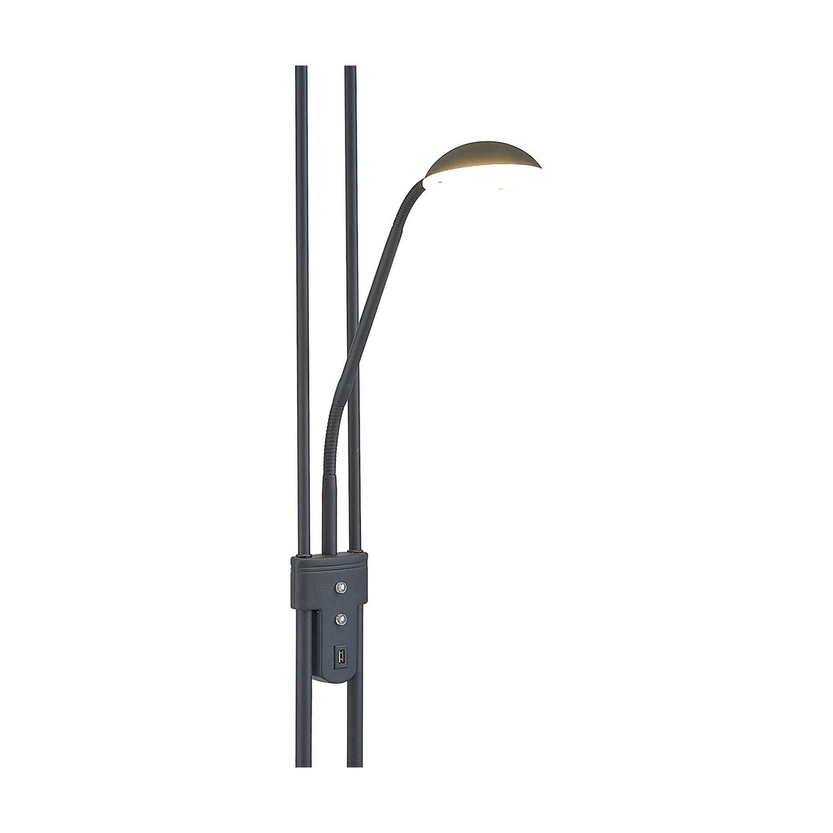 Brazier Floor Lamp 25cm - Satin Black