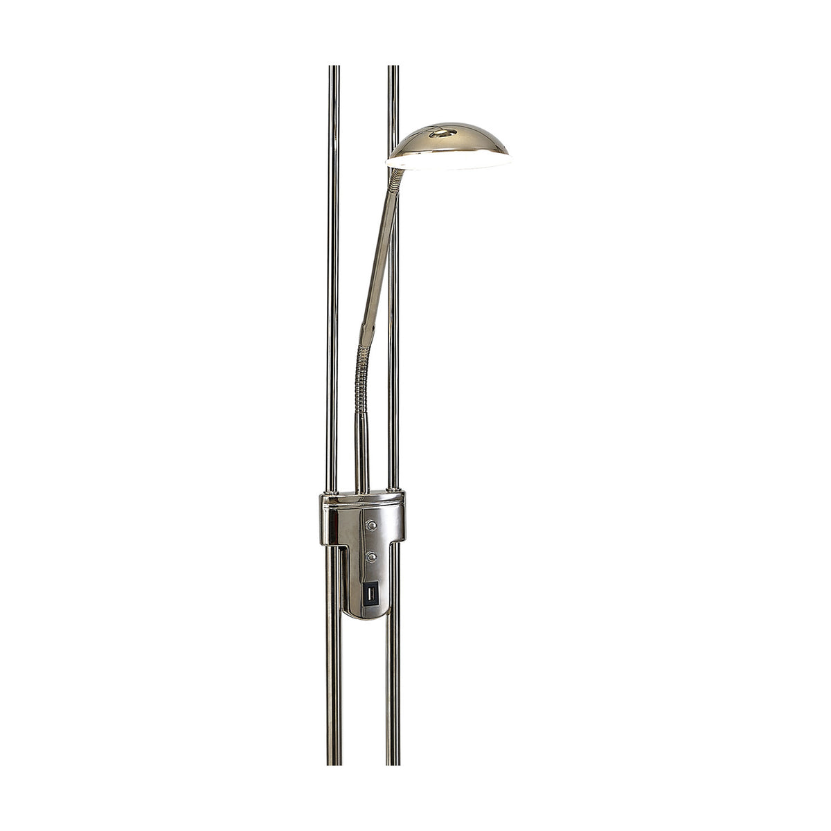 Brazier Floor Lamp 25cm - Polished Nickel