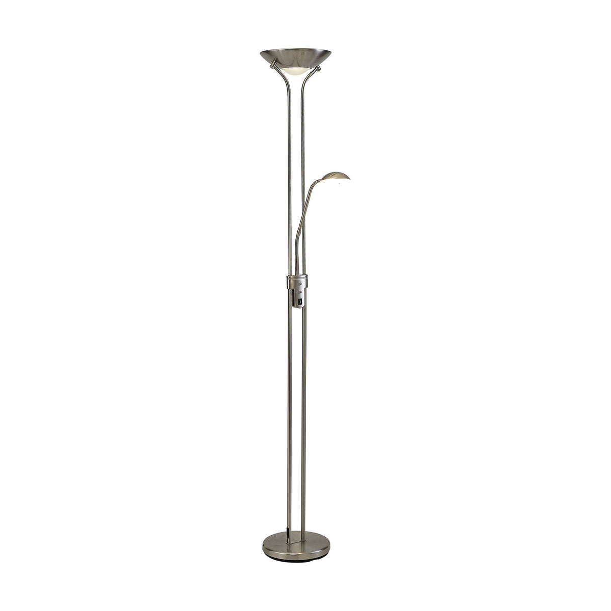 Brazier Floor Lamp 25cm - Satin Nickel