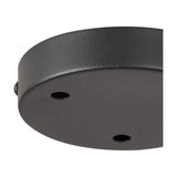 Hayes Round Ceiling Rose 12cm - Satin Black