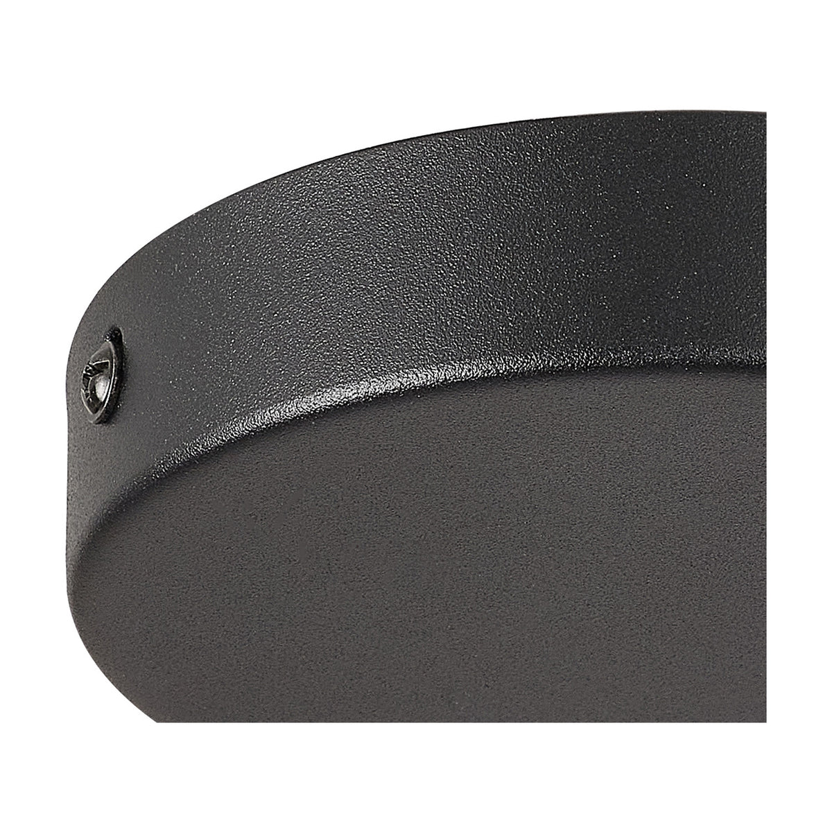 Hayes Round Ceiling Rose 12cm - Satin Black