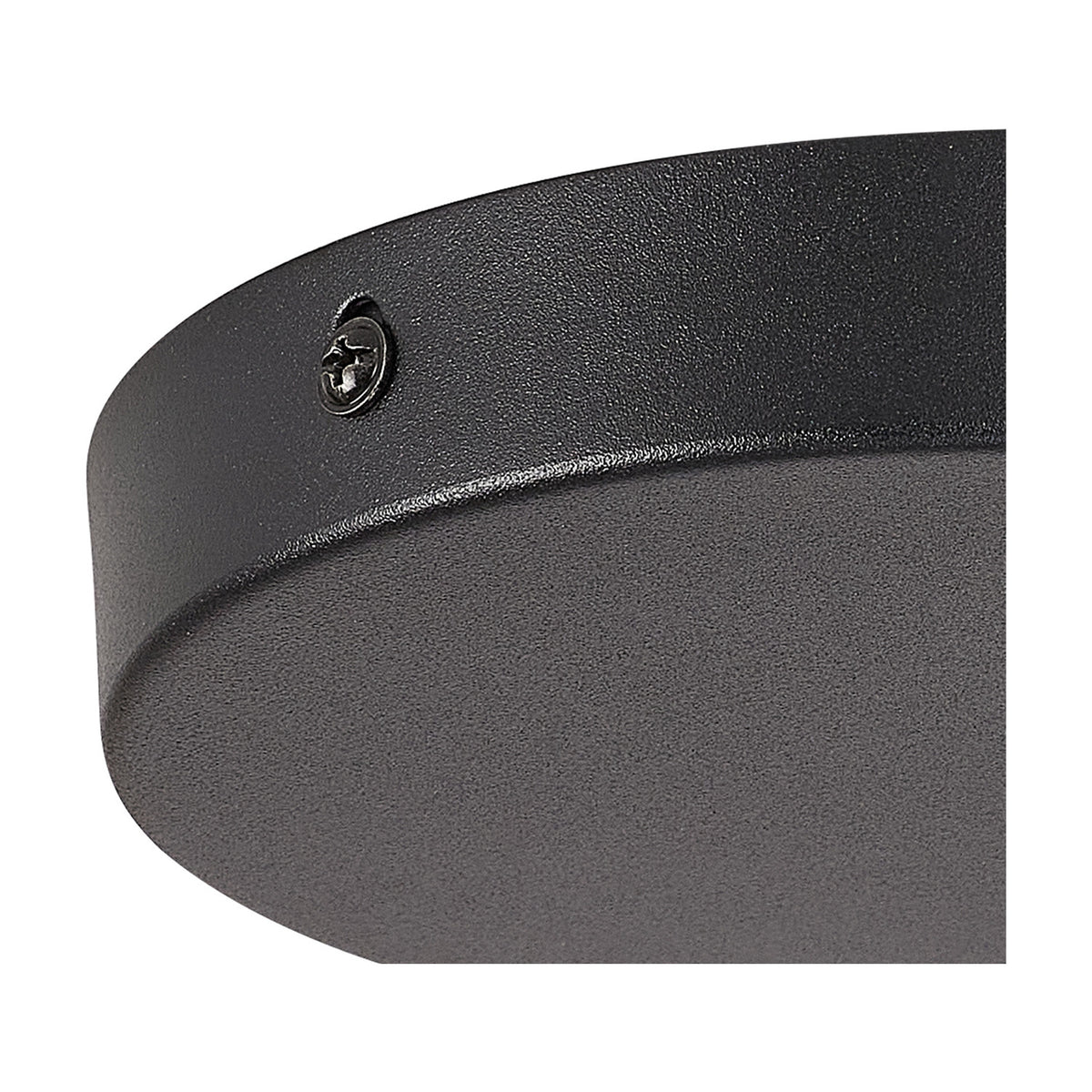 Hayes Round Ceiling Rose 15cm - Satin Black