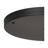Hayes Round Ceiling Rose 28cm - Satin Black
