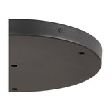 Hayes Round Ceiling Rose 28cm - Satin Black