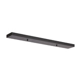 Hayes Linear Ceiling Rose 70cm Long - Satin Black