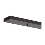Hayes Linear Ceiling Rose 70cm Long - Satin Black