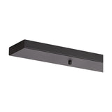 Hayes Linear Ceiling Rose 70cm Long - Satin Black