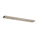 Hayes Linear Ceiling Rose 70cm Long - Satin Nickel
