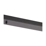 Hayes Linear Ceiling Rose 90cm Long - Satin Black