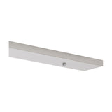 Hayes Linear Ceiling Plate in white, a slim 110cm bar with 5 evenly spaced holes for pendant fittings, shown at an angle against a plain white background.
