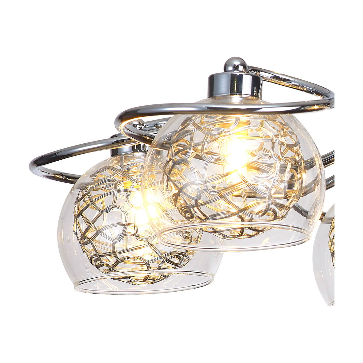 Talia 5 Light G9 Ceiling Light 52cm - Polished Chrome