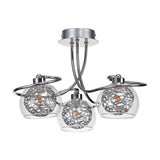 Talia 3 Light G9 Ceiling Light 43cm - Polished Chrome