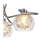 Talia 3 Light G9 Ceiling Light 43cm - Polished Chrome