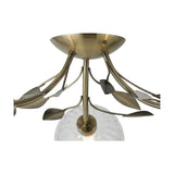 Elm 3 Light G9 Ceiling Light 52.5cm - Antique Brass
