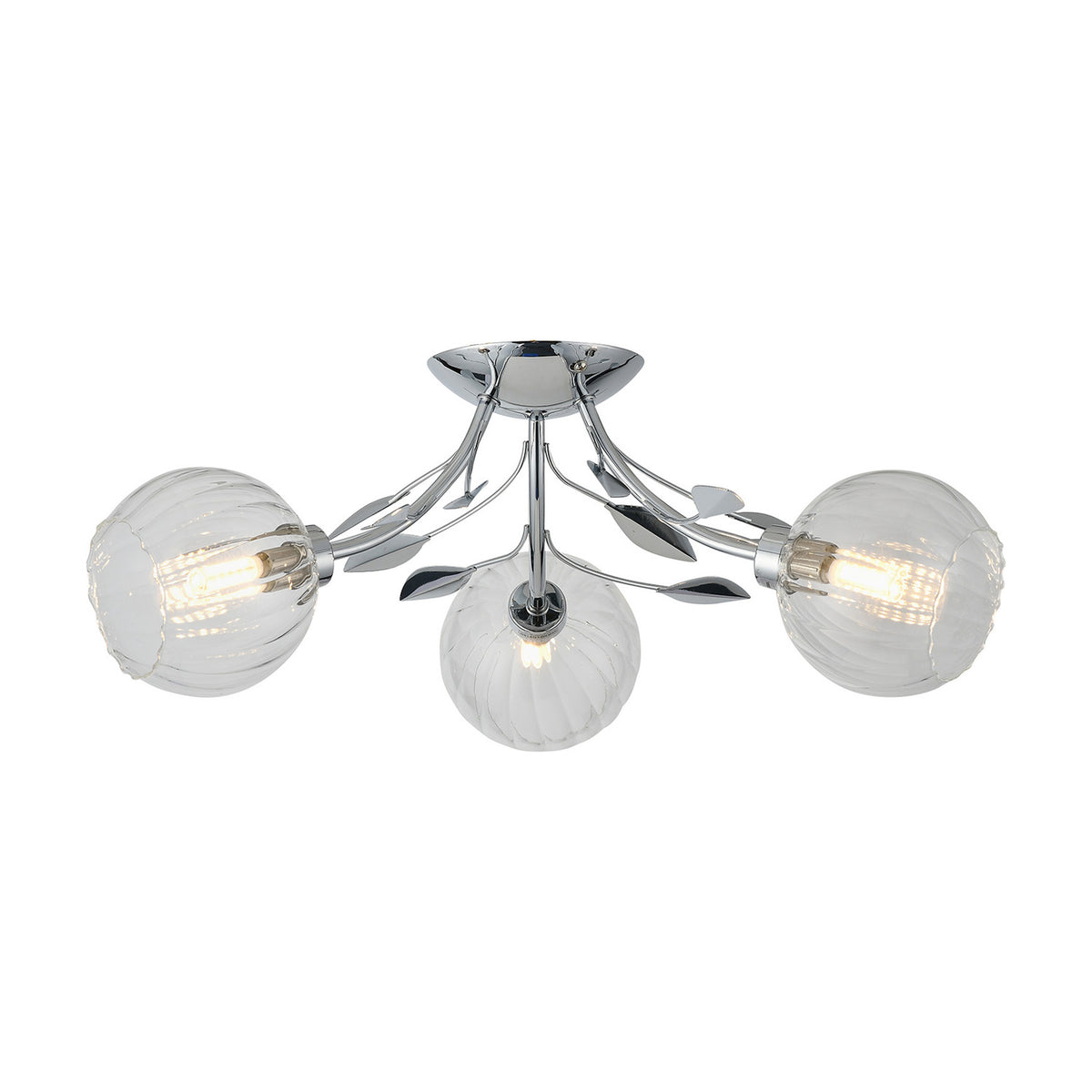 Elm 3 Light G9 Ceiling Light 52.5cm - Polished Chrome