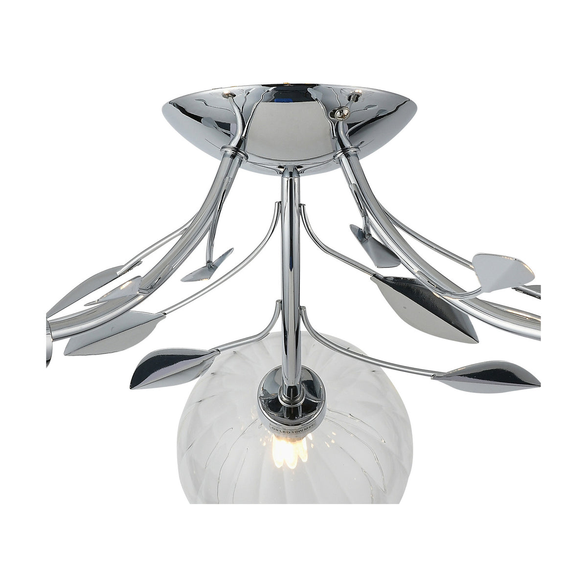 Elm 3 Light G9 Ceiling Light 52.5cm - Polished Chrome