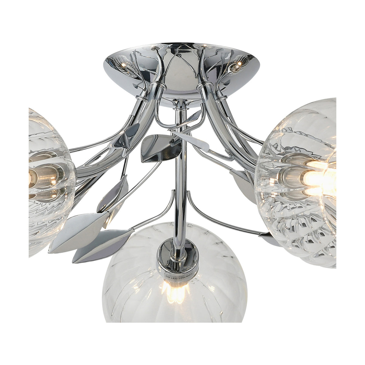 Elm 5 Light G9 Ceiling Light 52.5cm - Polished Chrome
