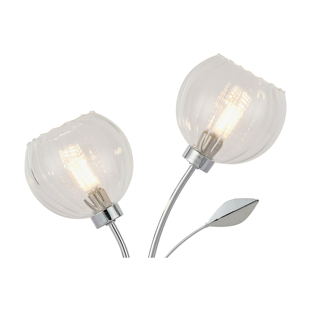 Elm 2 Light G9 Table Lamp 12cm Long - Polished Chrome