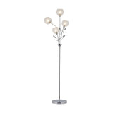Elm 4 Light G9 Floor Lamp 40cm Long - Polished Chrome
