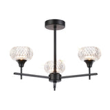 Aria 3 Light G9 Pendant Light 47cm - Satin Black