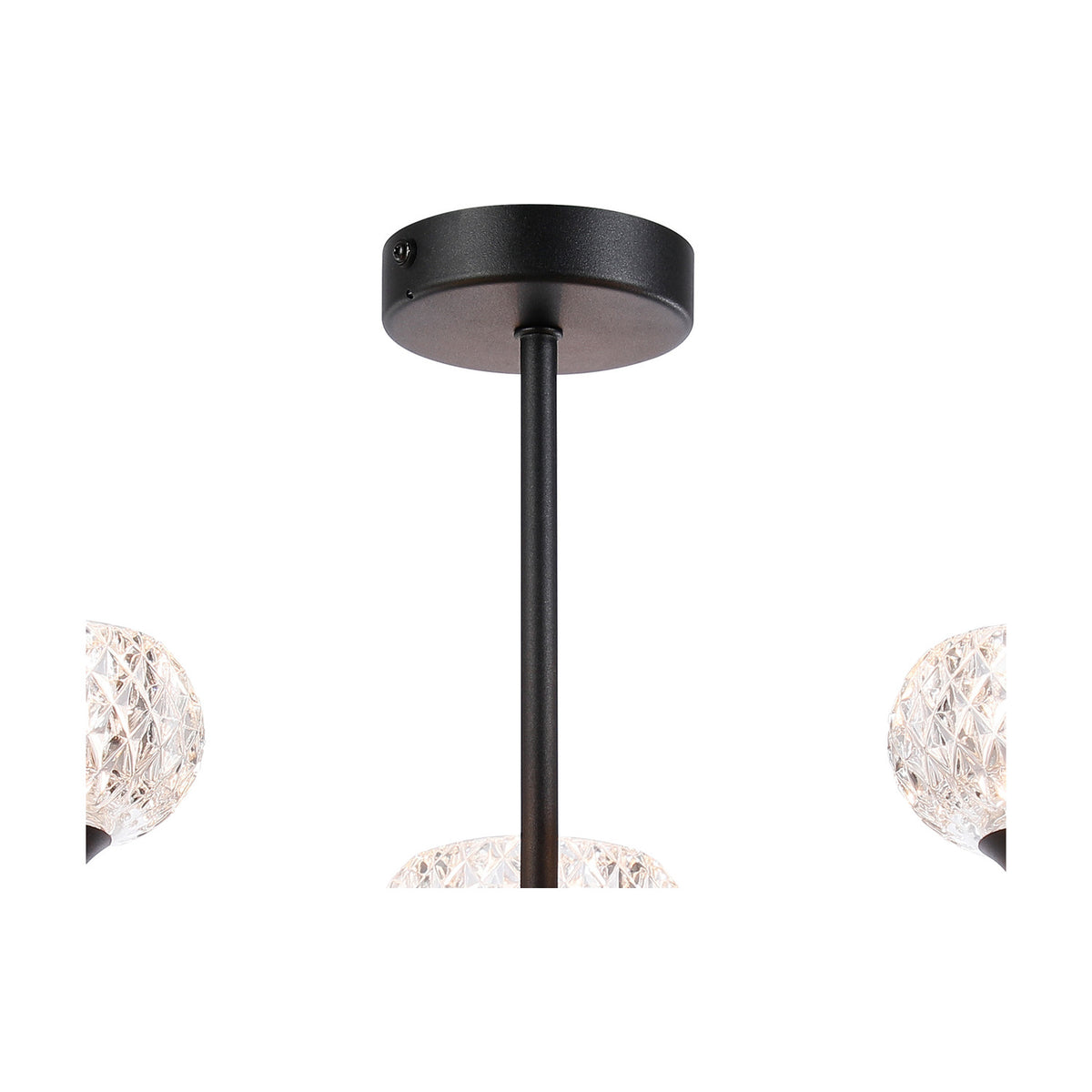 Aria 3 Light G9 Pendant Light 47cm - Satin Black