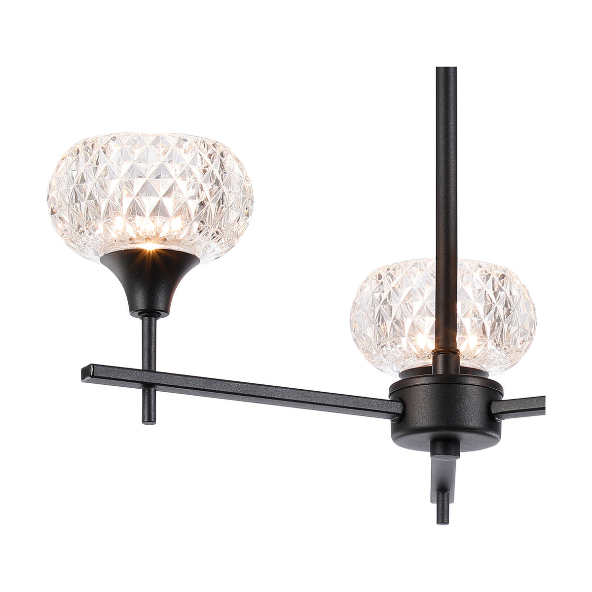 Aria 3 Light G9 Pendant Light 47cm - Satin Black