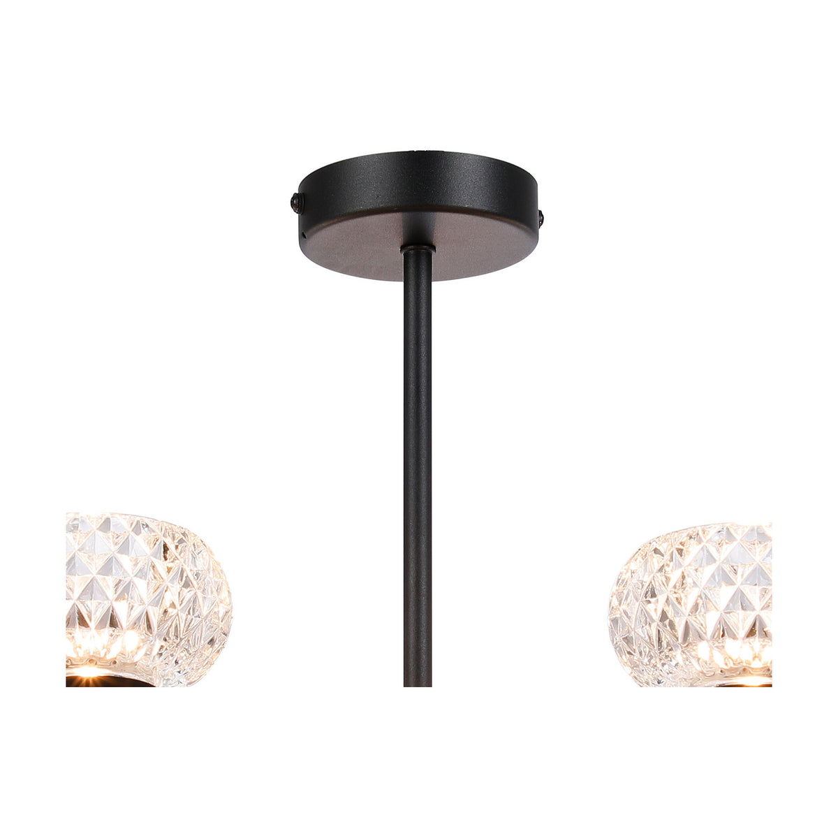 Aria 5 Light G9 Pendant Light 54cm - Satin Black