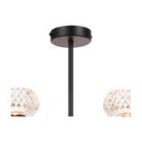Aria 5 Light G9 Pendant Light 54cm - Satin Black