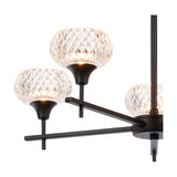 Aria 5 Light G9 Pendant Light 54cm - Satin Black