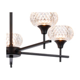 Aria 5 Light G9 Pendant Light 54cm - Satin Black